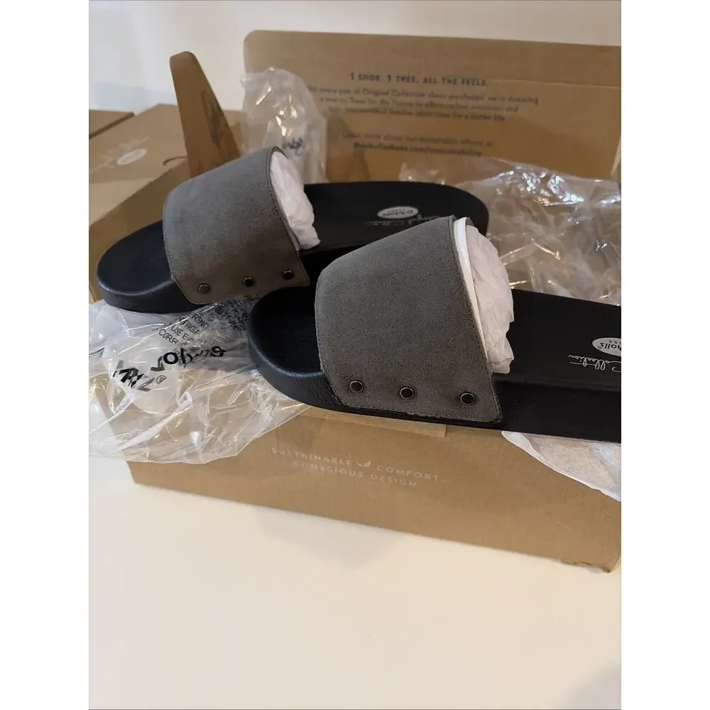 Woman's Sandals Dr. Scholl's Pisces Grey Original Collection 7M, leather upper